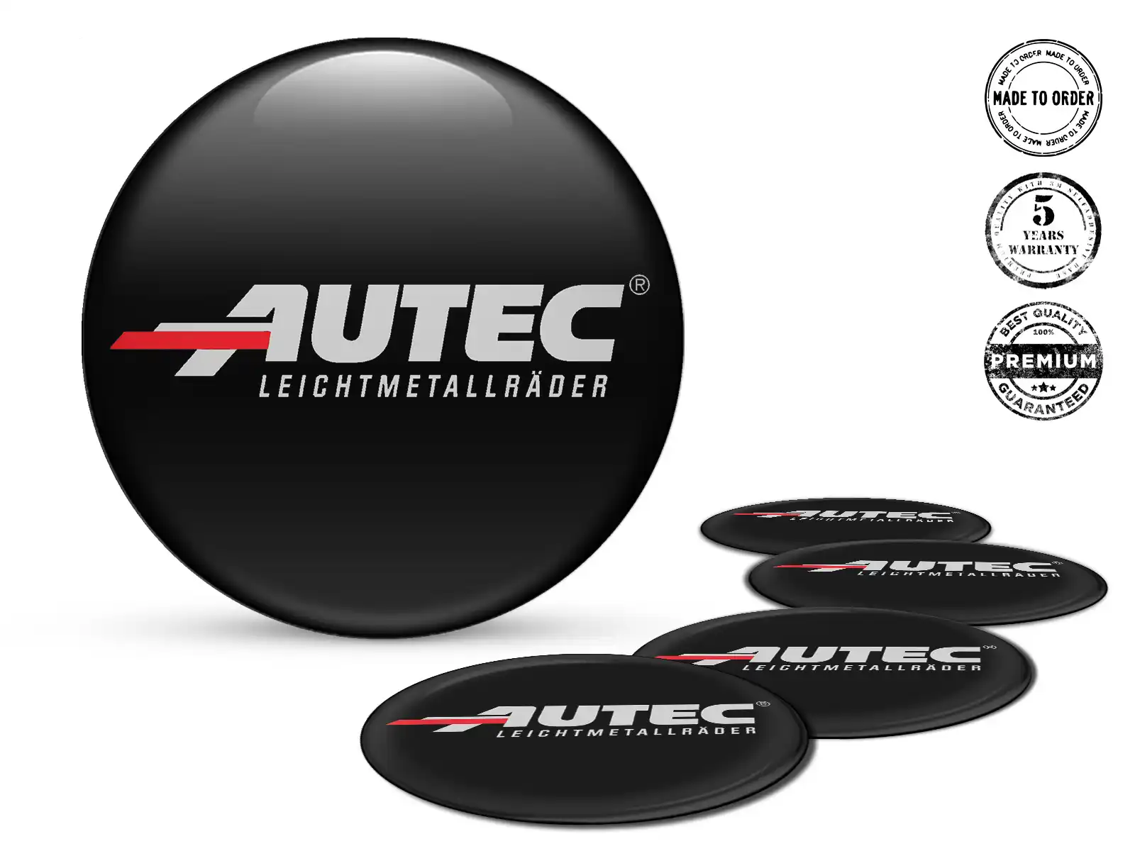 Autec Radembleme Stil Hochwertige Gewölbte Labels